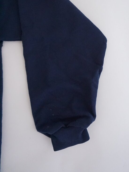 Vintage Jerzees Navy Americana Flag Sweatshirt Retro 90s Indie Sleaze XL - Picture 3 of 9